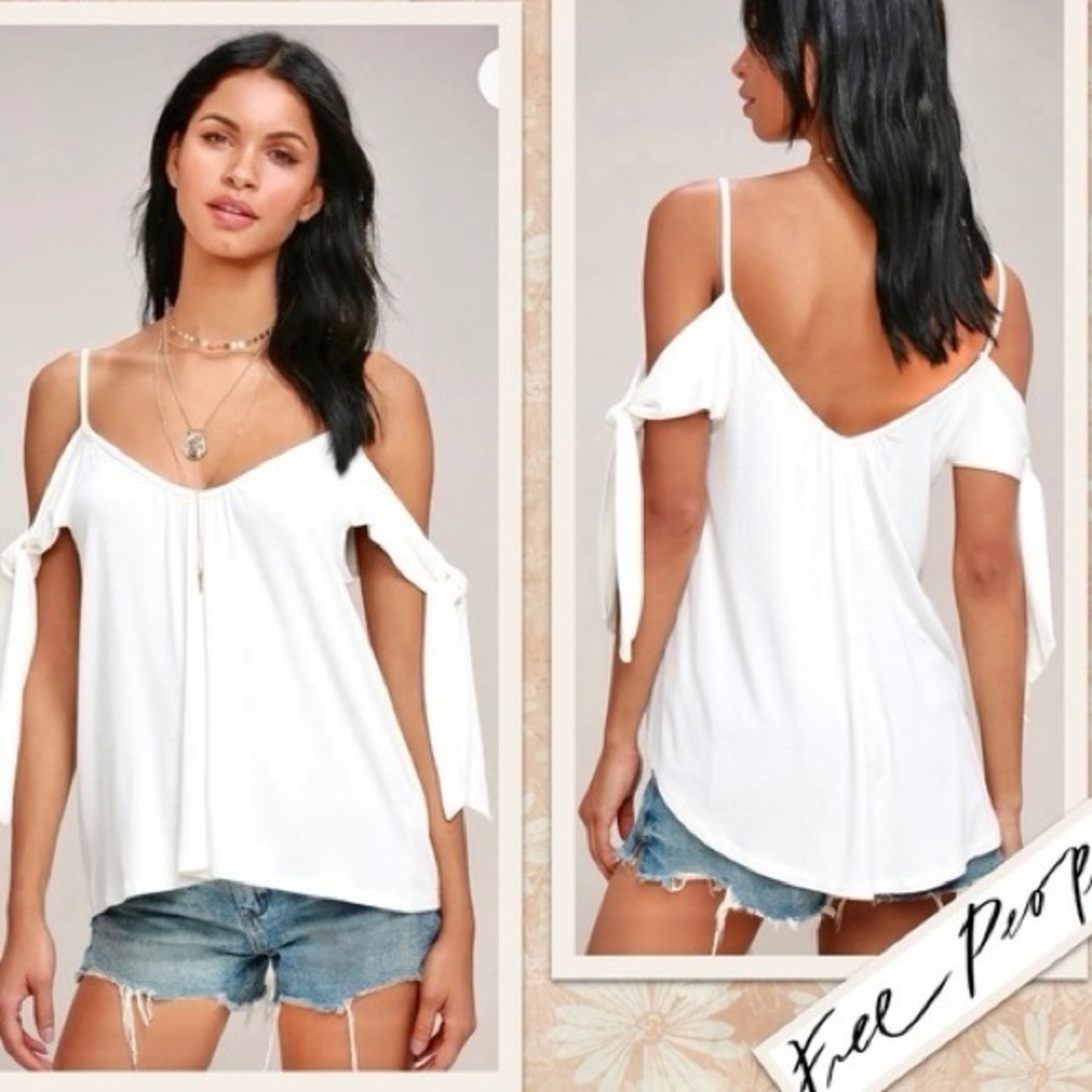 Free People Believe Me Cold Shoulder Top